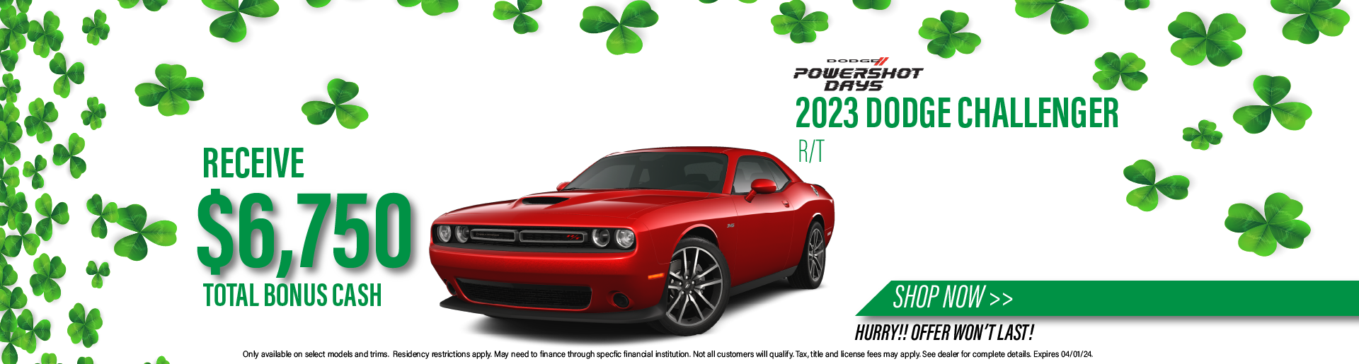 2023 Dodge Challenger bonus cash