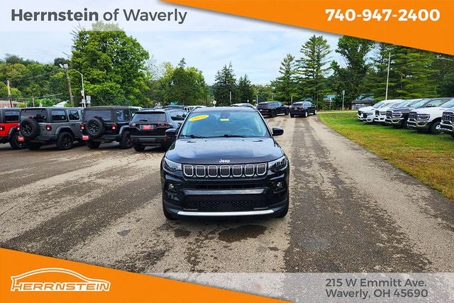 Used 2022 Jeep Compass Limited with VIN 3C4NJDCB2NT202436 for sale in Waverly, OH