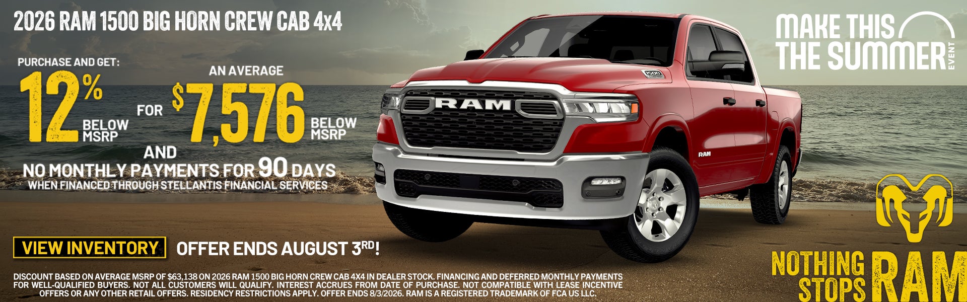 2026 RAM 1500 Big Horn Crew Cab 4*4